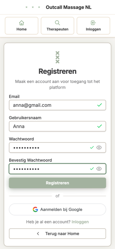 Registreer u